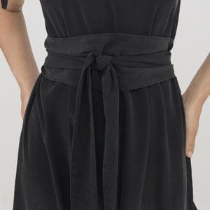 Elizabeth Suzann Asawa Tie Belt in Silk Crepe - Black / OS
